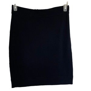 Club Monaco Womens Skirt Black Mini Stretch Solid Career Office Work Size Small